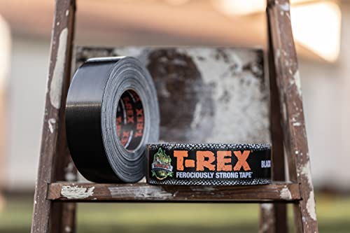 T-Rex Tape Heavy Duty Duct Tape with UV Resistant & Waterproof Backing for Ferociously Strong Repairs, 1.88" x 30 yd, Black, 1 Roll - Image 6
