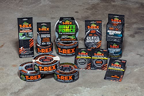 T-Rex Tape Heavy Duty Duct Tape with UV Resistant & Waterproof Backing for Ferociously Strong Repairs, 1.88" x 30 yd, Black, 1 Roll - Image 7