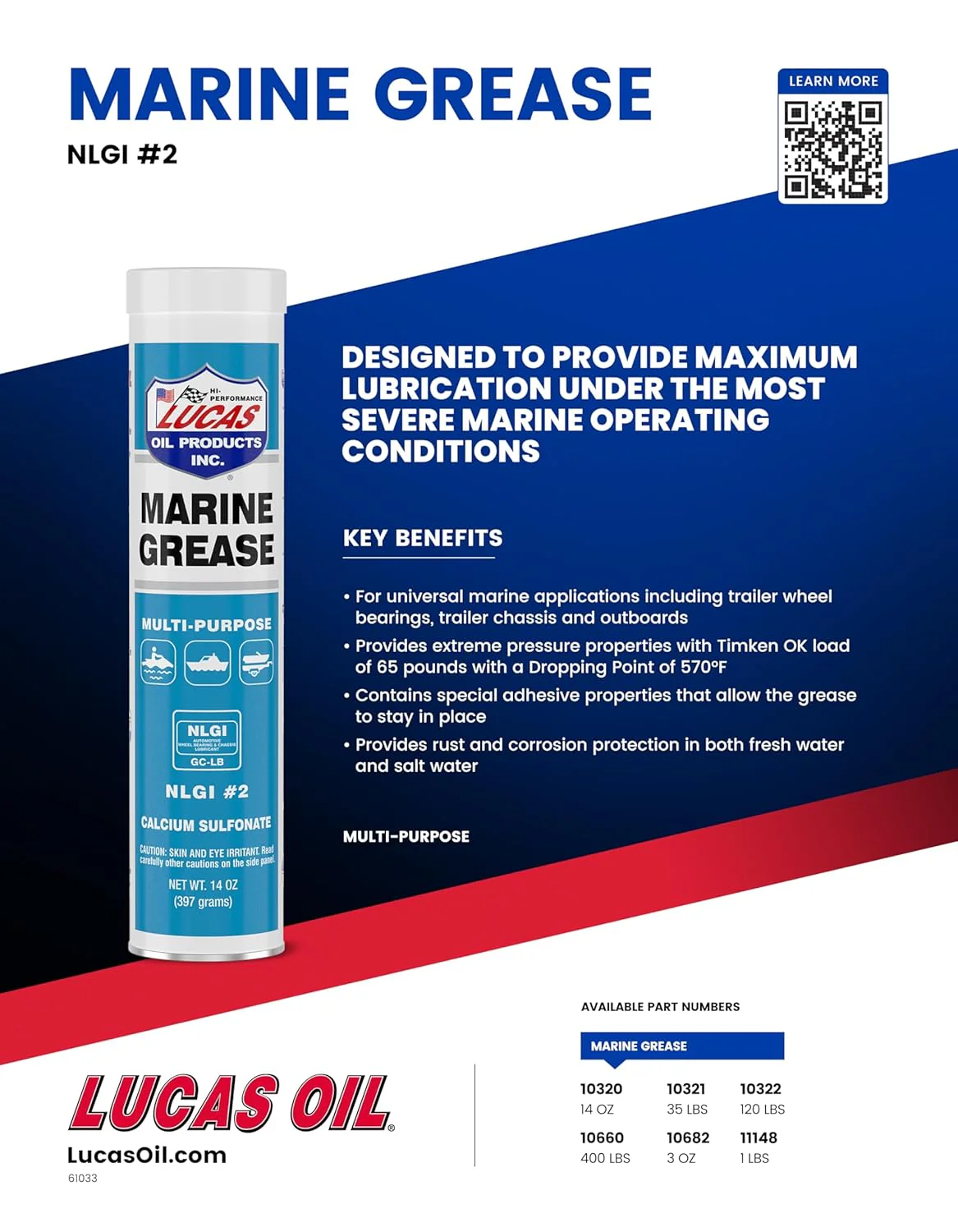 Lucas Oil 10320 Marine Grease - 14 Ounce - Image 3