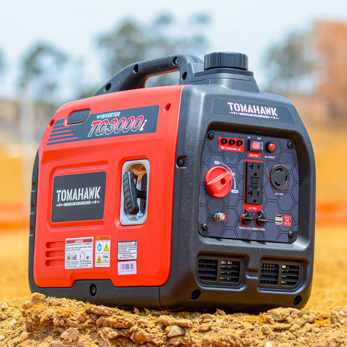 Tomahawk TG3000i-BRV 3000 Watt Inverter Generator Super Quiet Portable Gas Power Professional Use - Camo Special Edition - Image 11