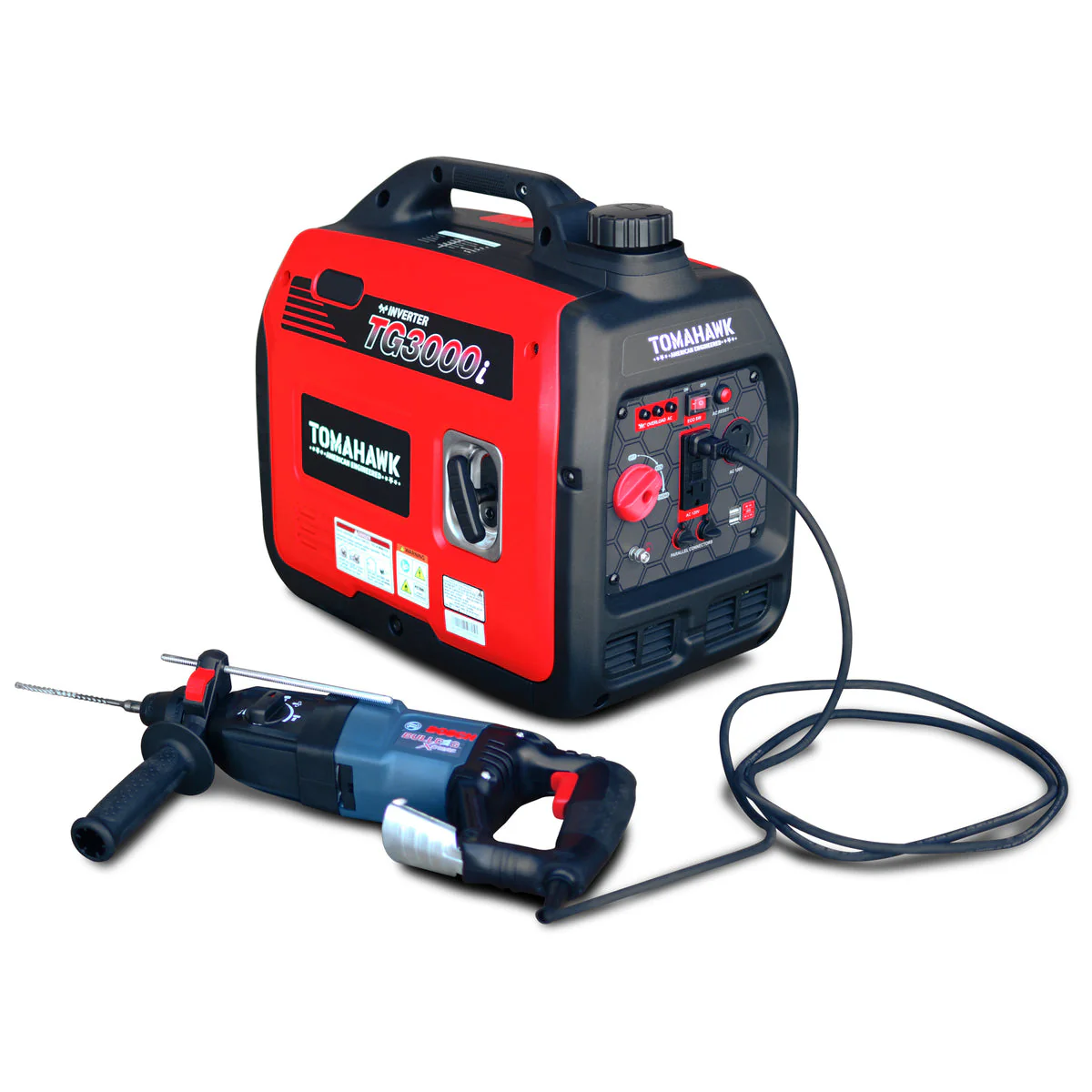 Tomahawk TG3000i-BRV 3000 Watt Inverter Generator Super Quiet Portable Gas Power Professional Use - Camo Special Edition - Image 13