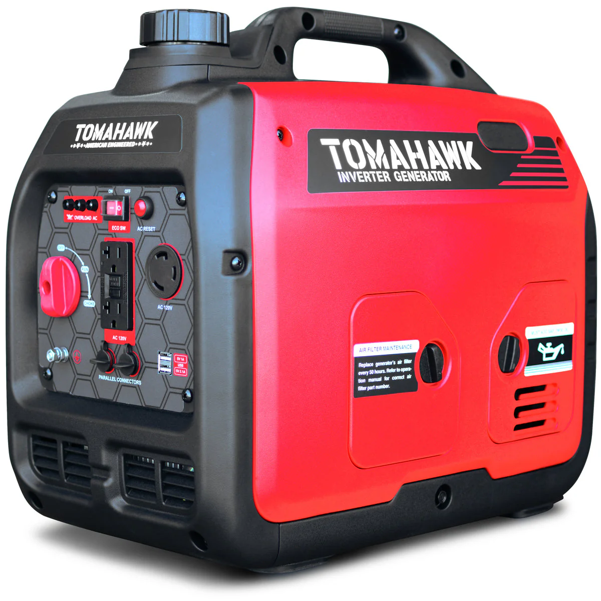 Tomahawk TG3000i-BRV 3000 Watt Inverter Generator Super Quiet Portable Gas Power Professional Use - Camo Special Edition - Image 14