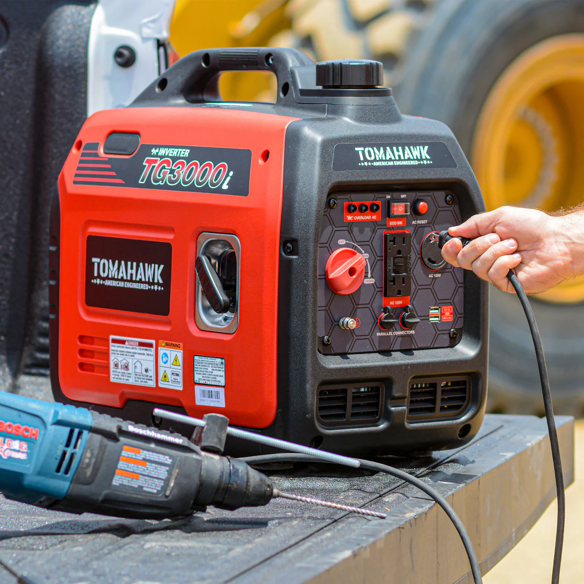 Tomahawk TG3000i-BRV 3000 Watt Inverter Generator Super Quiet Portable Gas Power Professional Use - Camo Special Edition - Image 9