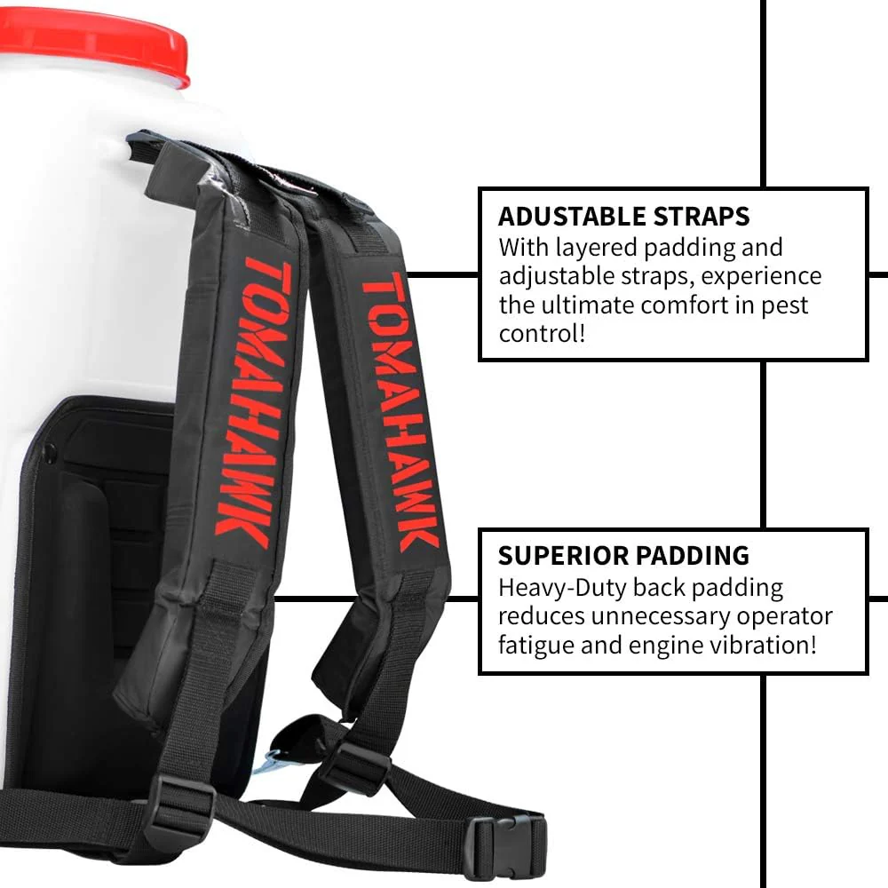 Tomahawk 5 Gallon Gas Power Backpack Sprayer 450 PSI Pump Garden Spraying with Irrigation Rod for Root Protection - Image 6