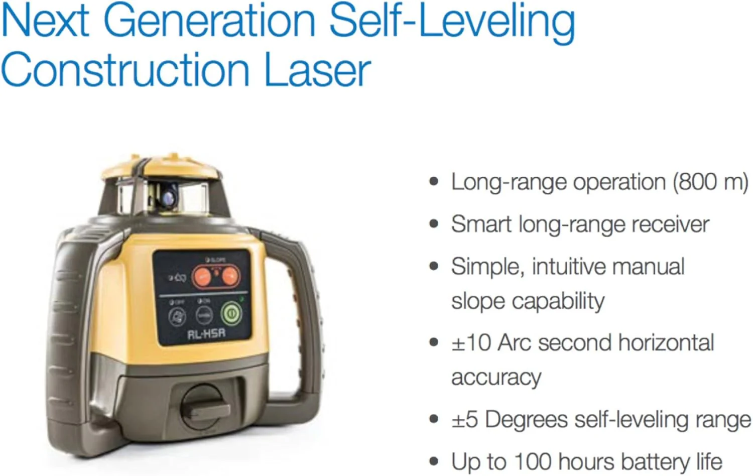 Topcon RL-H5A Self Leveling Horizontal Rotary Laser with Field Book, LS-80 Receiver, Detector Holder & Case, IP66 Rating for Drop, Dust, and Water Resistance, 2600ft (800m) Construction Laser Level - Image 5