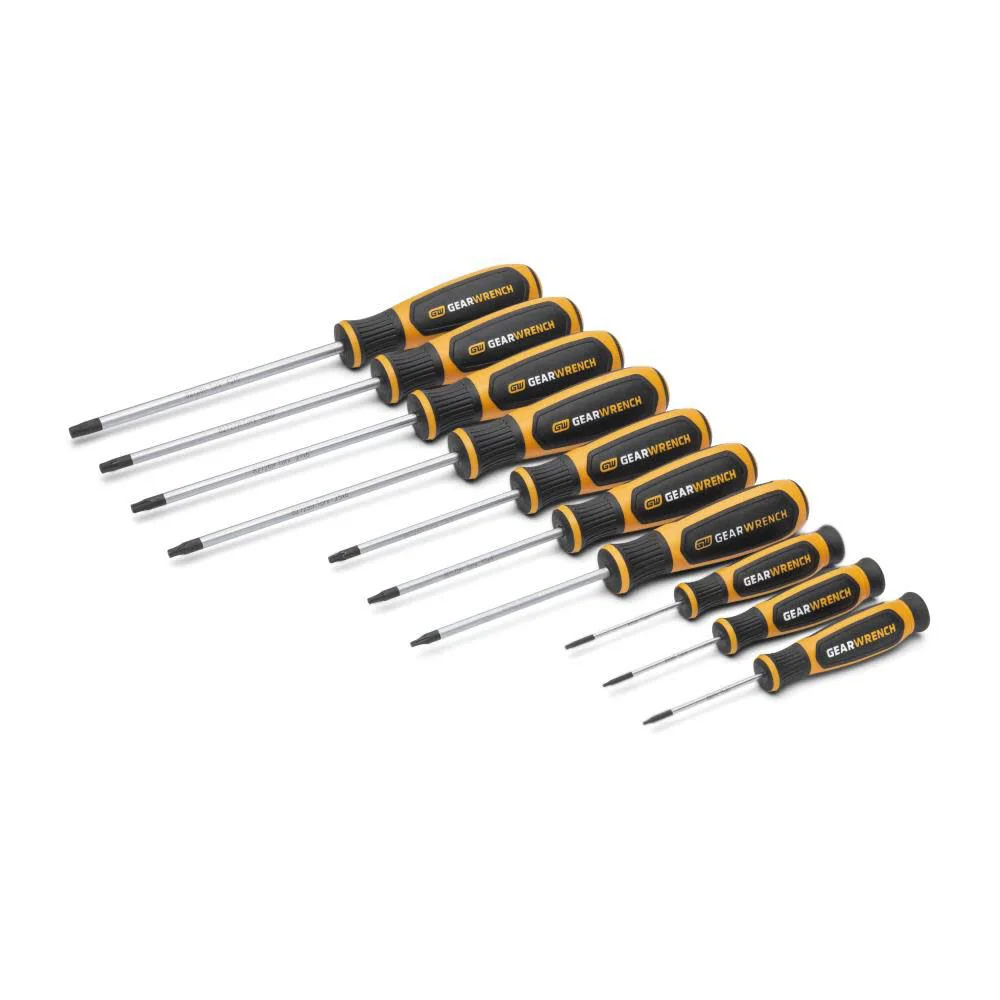 GEARWRENCH 10 Piece Torx Dual Material Screwdriver Set in Foam Storage Tray - GWMSSCRTX - Image 6
