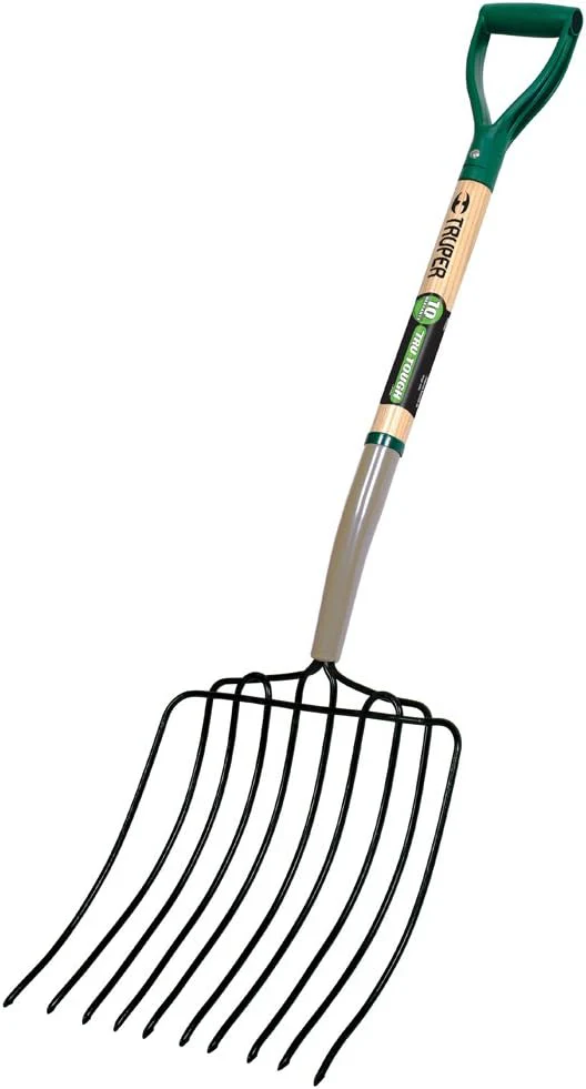 Truper 30-Inch TruTough Manure/Bedding Fork, 10-Tine, D-Handle - 30330 - Image 2
