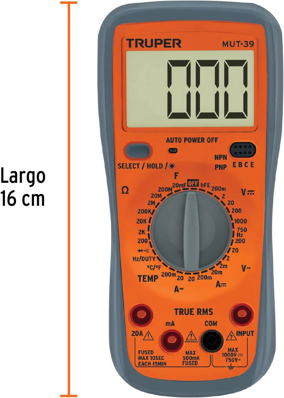 Truper MUT-39 Professional Digital Multimeter - Image 3