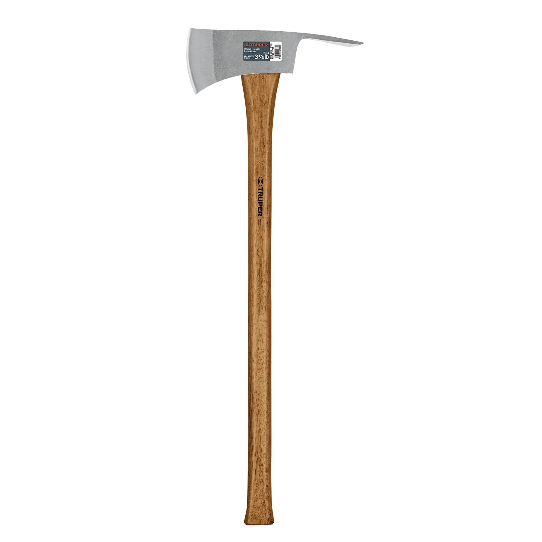 Truper 14966 PU-3-1/2M 3 1/2 lb Pulaski Axe, 35" Hickory Handle