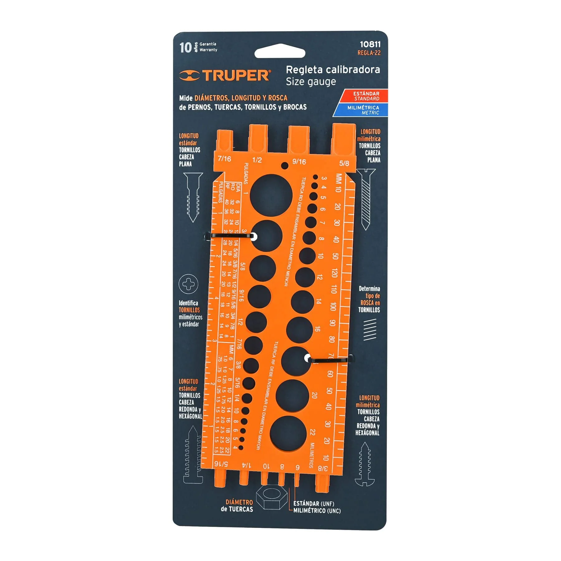 Truper Bolt 10811 Size-It Gauge - Image 3