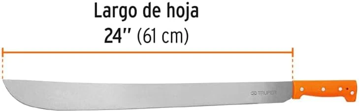 TRUPER T-460-24P Orange Handle Machetes 24" (61cm) - Image 4
