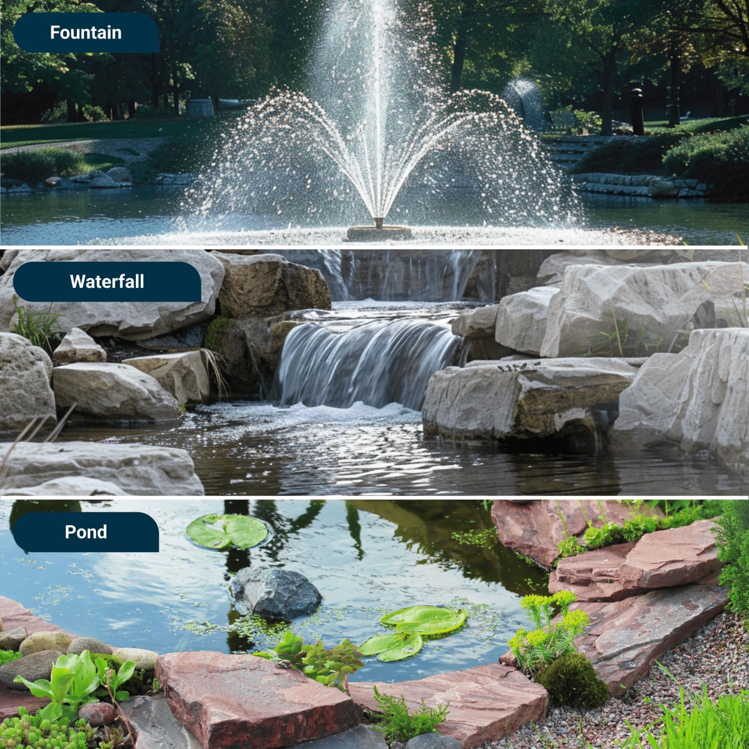 Tsurumi Pump 4-PN Submersible Pond Pump/Waterfall Pump, 1/2 HP, 115V, 2 in Discharge, Ideal Water Feature Pump for Ponds, Fountains, Waterfalls, 80 GPM / 4800GPH - Image 4