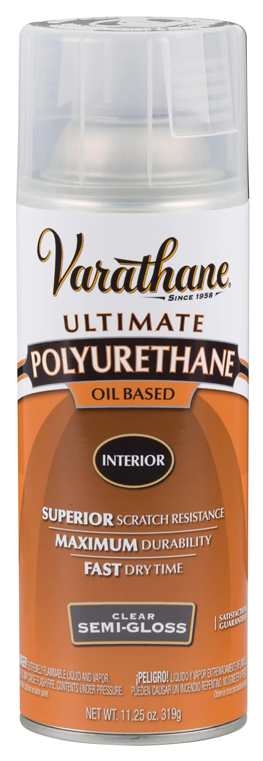 Varathane 6081 Clear Semi Gloss Interior Oil Based Premium Polyurethane, 11.25 oz (Pack of 1)