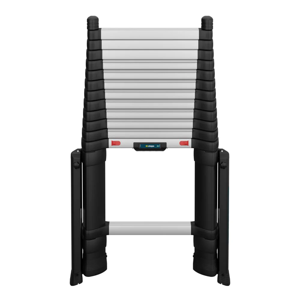 W.steps 72241-785 Prime 13.5 FT, Telescopic Extension Ladder, ANSI Type 1A Certified, incl. stabilizers