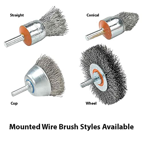 Walter 13C005 Crimped Wire Mounted Brush - 1/2 in. Carbon Steel Brush - Image 3