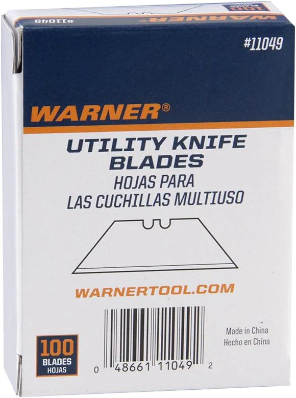 Warner .025" Heavy-Duty Utility Blades, 2 Notches, 20 Individual 5 Packs, 11049 - Image 3