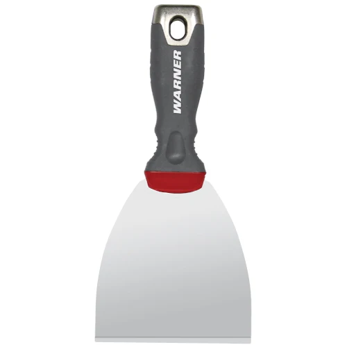 Warner 4" Pro-Grip Stiff Broad Knife, Stainless Steel with Hammer Cap