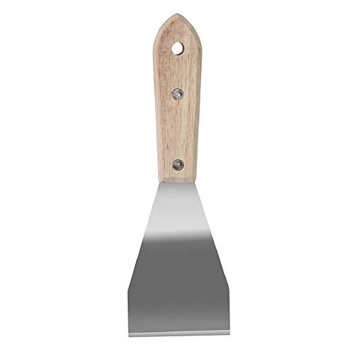 Warner Manufacturing Warner Tool 10744 3” SS Burn-Off Scraper, 4-1/2" Wood Handle, 3" Bent, Multicolor