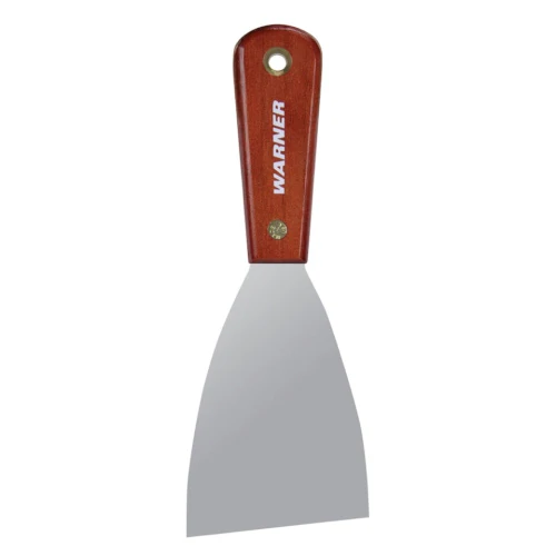 Warner 3" Flex Putty Knife, Carbon Steel, Rosewood Handle, Multicolor