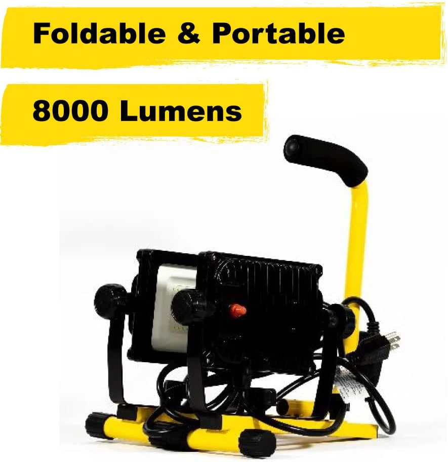 Warner Tool 11388 8000 Lumen Led Portable 2-Fixture Worklight Dual Light - Image 3