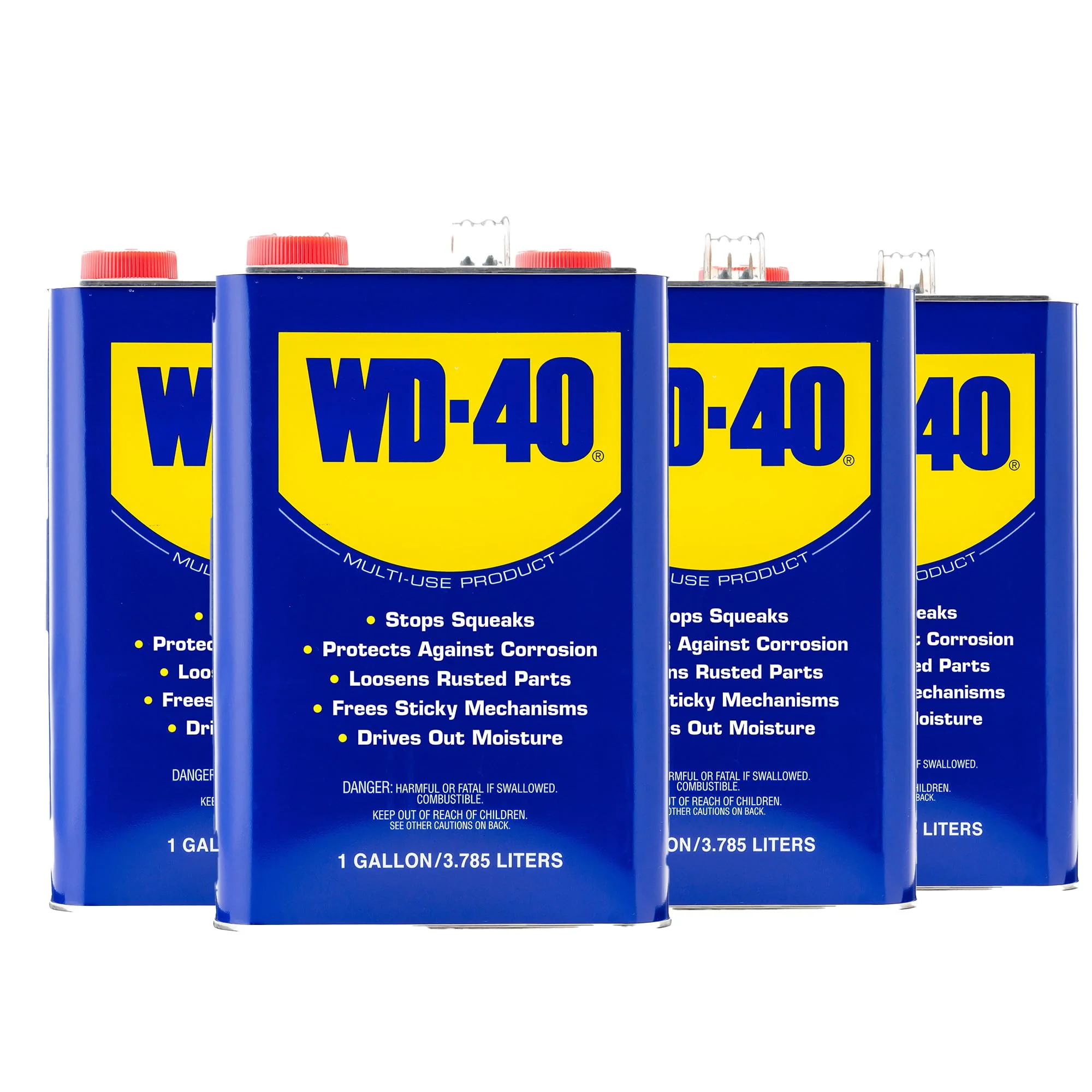 WD-40 490118 Original Formula, Multi-Use Product, One Gallon (4-Pack)