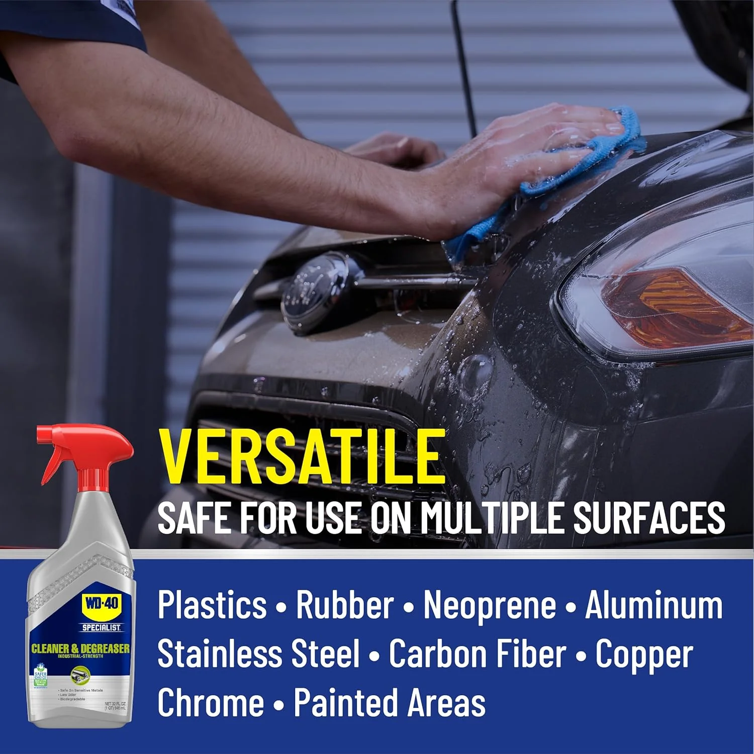 WD-40 300356 Specialist Cleaner & Degreaser, Multi-Surface Cleaning Solution, Great for Cleaning Grills and Grill Parts, 32 Fl Oz (Pack of 1) - Image 4