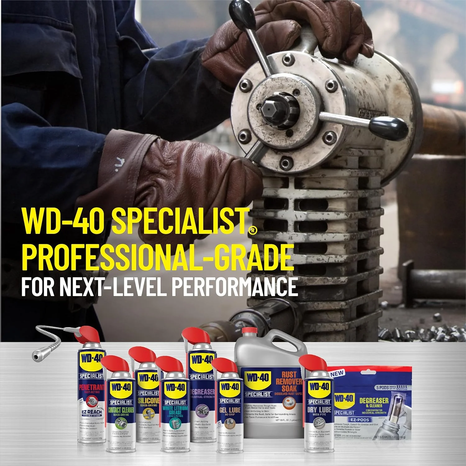 WD-40 300356 Specialist Cleaner & Degreaser, Multi-Surface Cleaning Solution, Great for Cleaning Grills and Grill Parts, 32 Fl Oz (Pack of 1) - Image 7