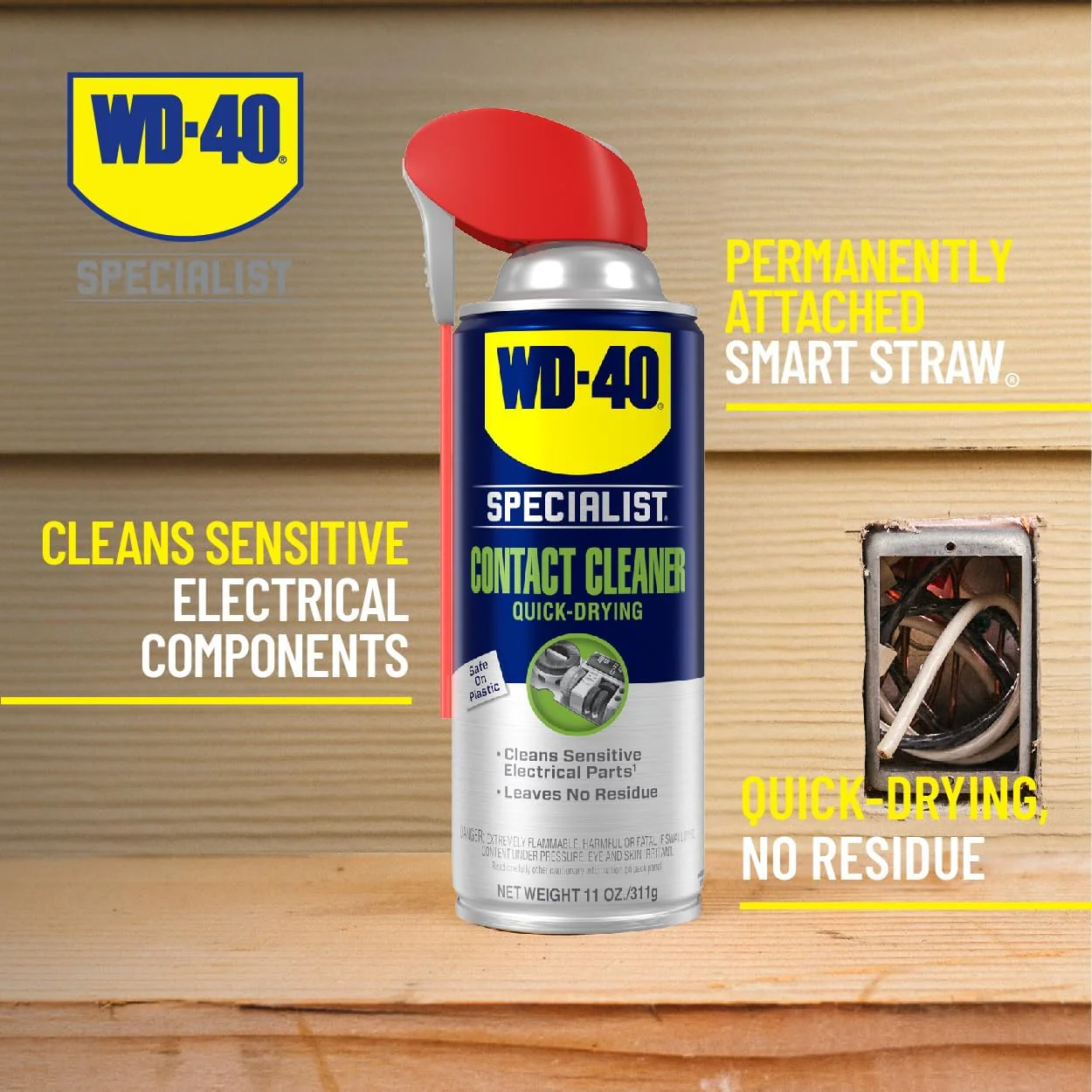 WD-40 300554-6pk Specialist Contact Cleaner Spray, 11 oz. (Pack of 6) - Image 2