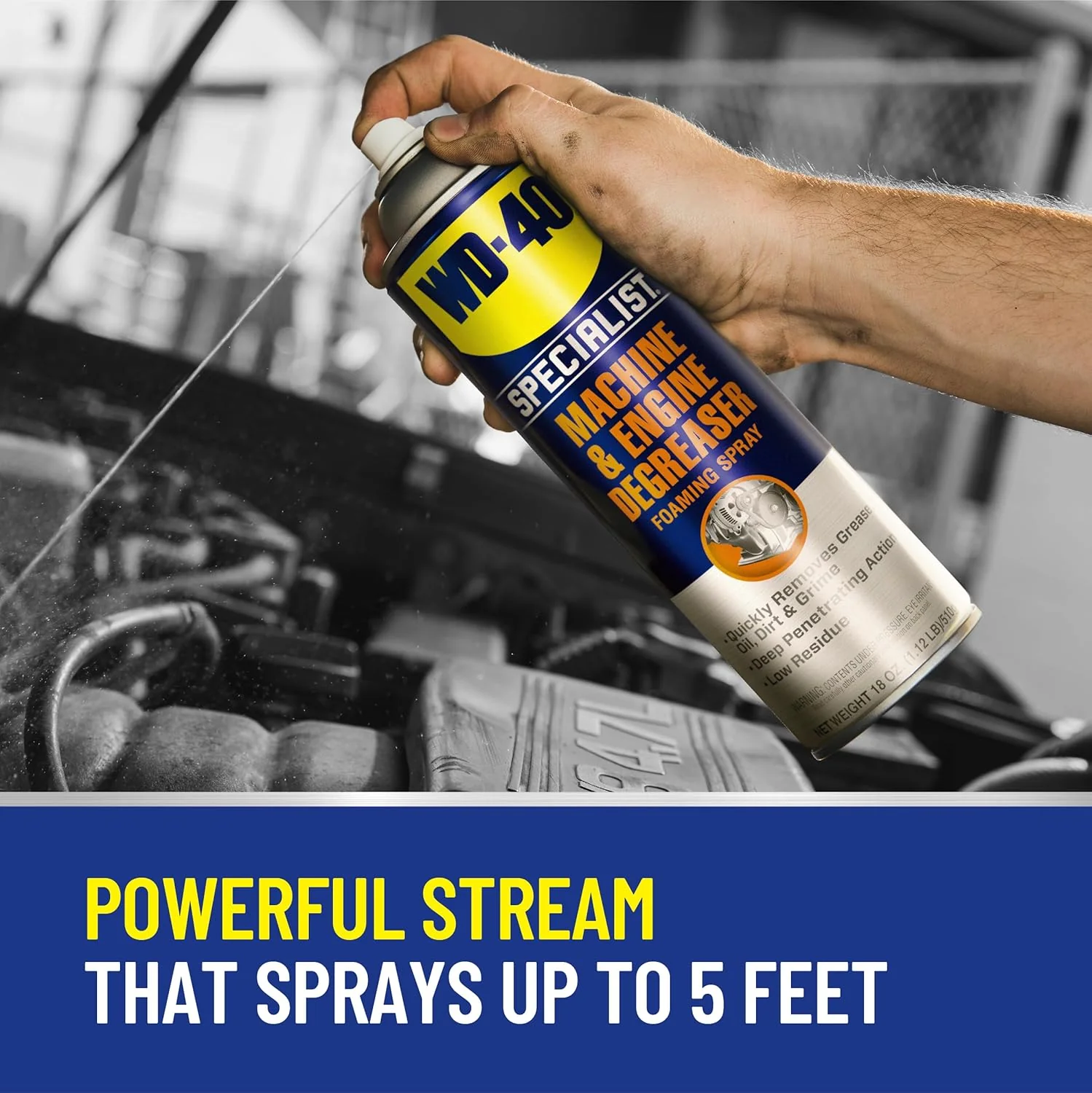 WD-40 300070 Specialist Machine & Engine Degreaser, 18 oz (Pack of 4) - Image 3