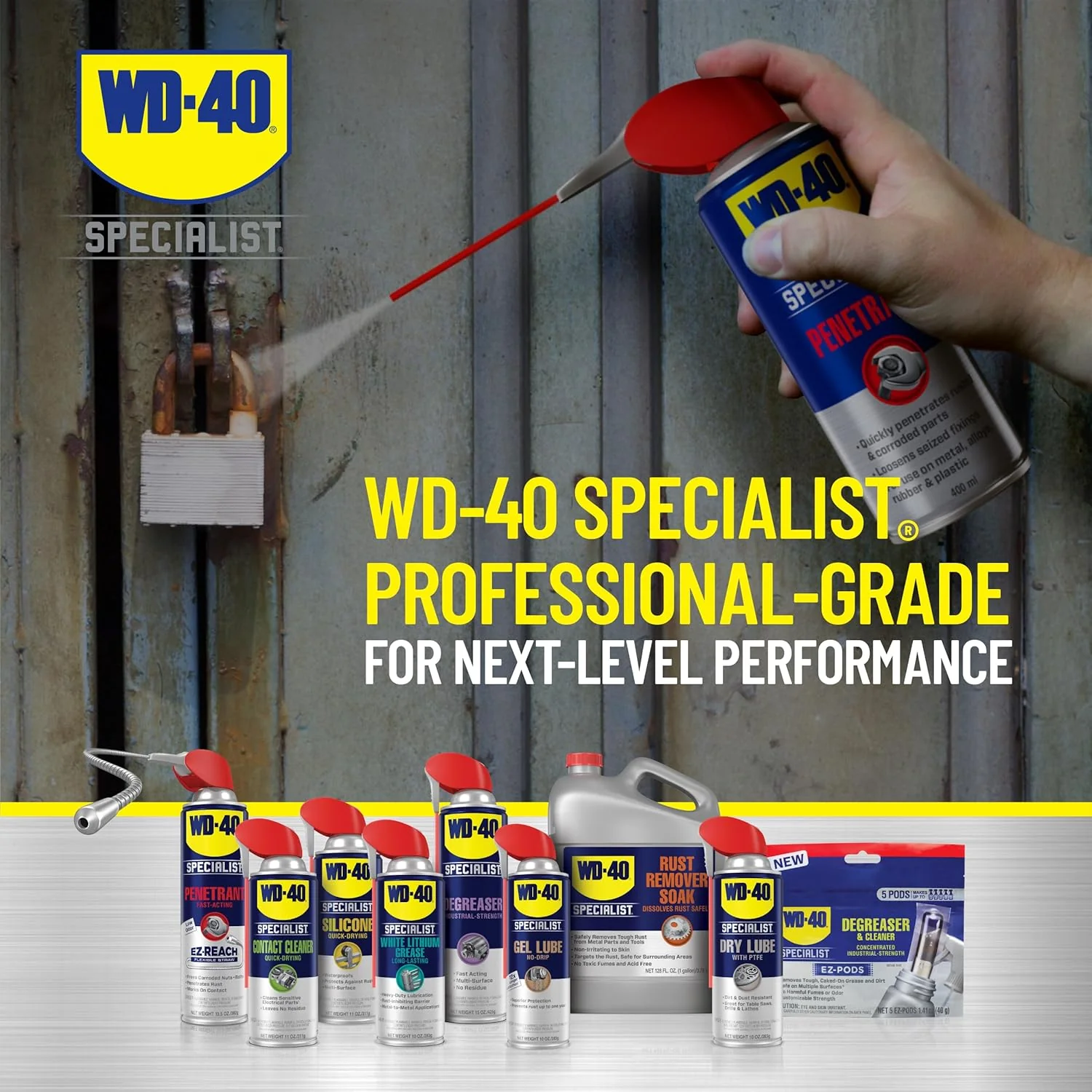 WD-40 300004 Specialist Penetrant with Smart Straw Sprays 2 Ways, 11 oz (6-Pack) - Image 8