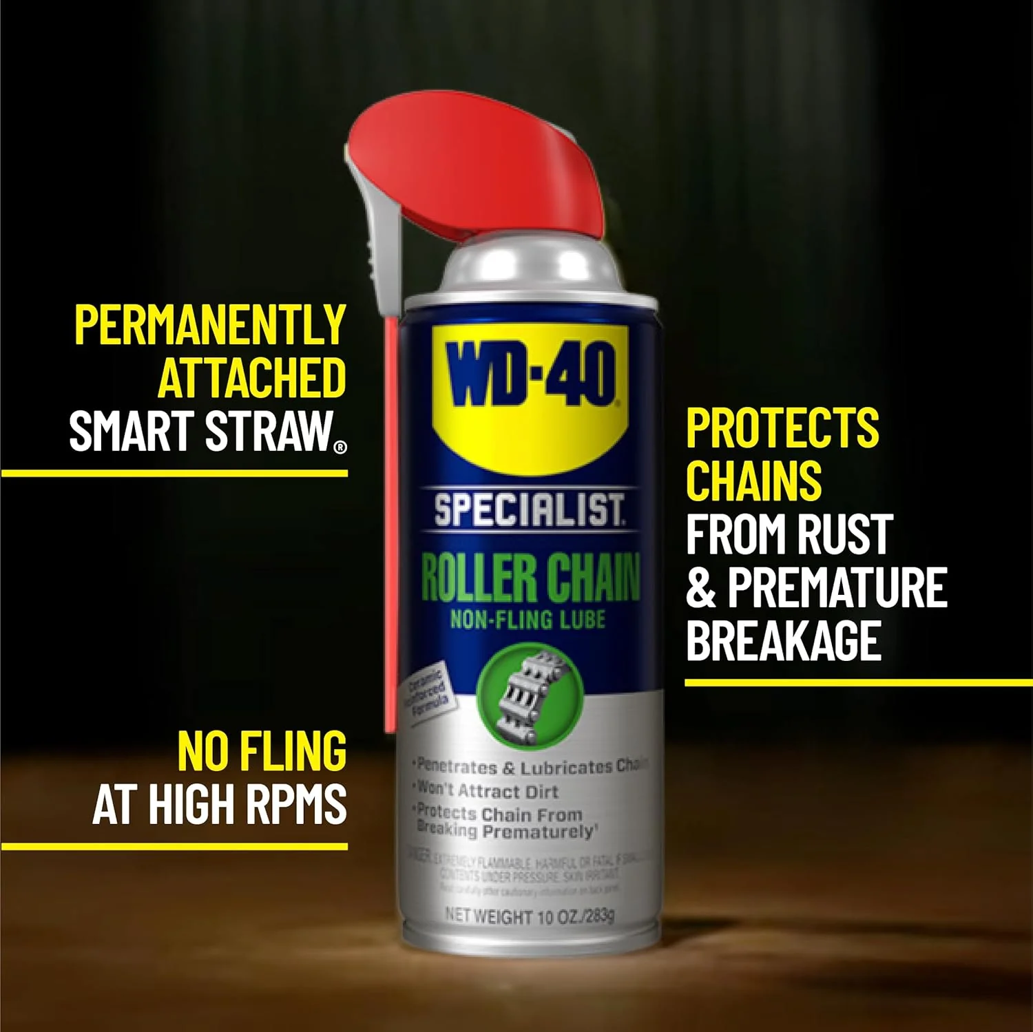 WD-40 300493-6PK Specialist Roller Chain Non-Fling Lubricant, 10 oz (Pack of 6) - Image 2