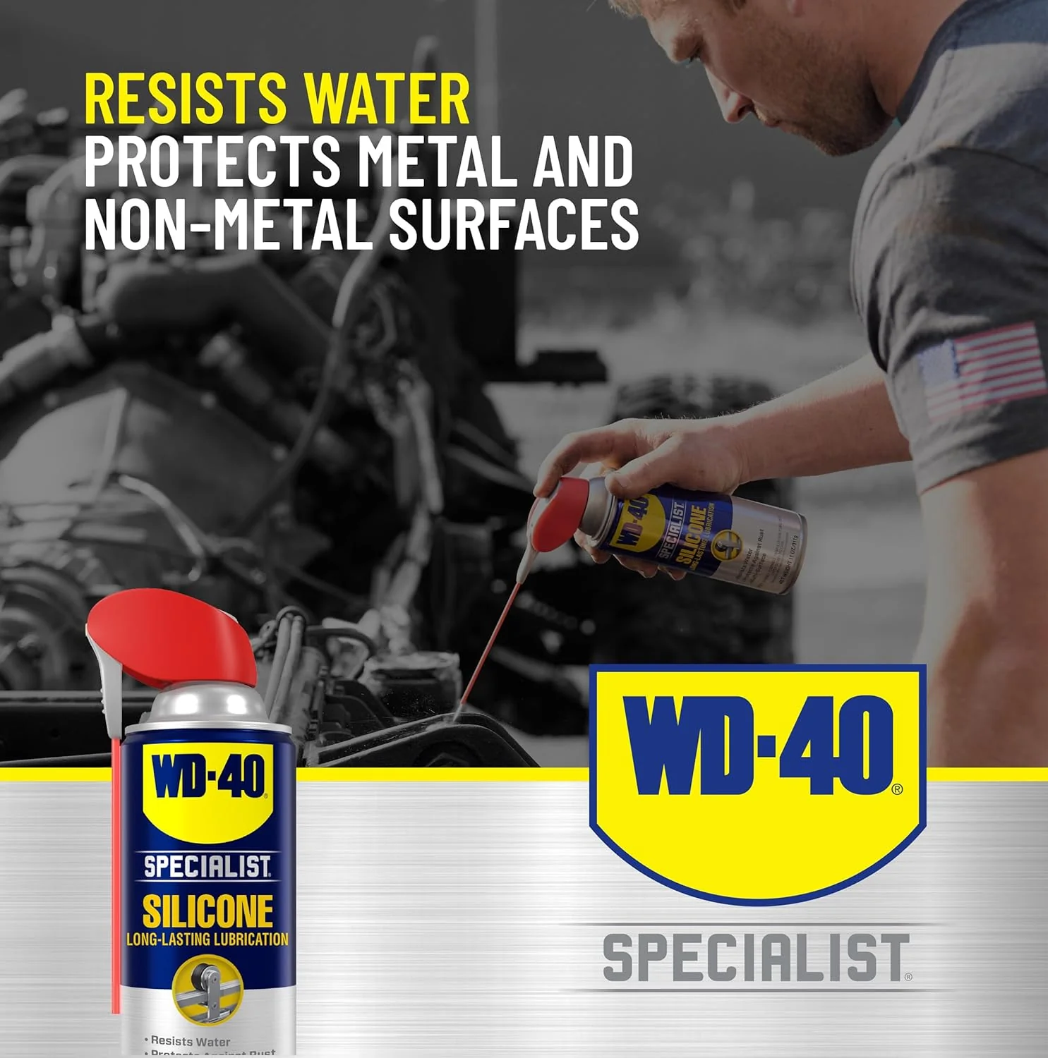 WD-40 Specialist Silicone Lubricant with Smart Straw, Sprays 2 Ways, 11 oz (Pack of 6) - Image 6