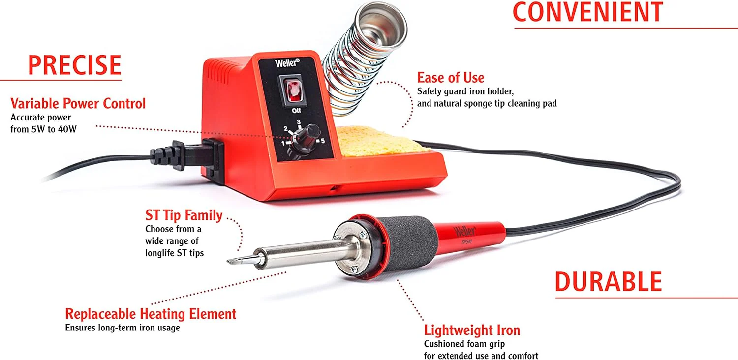 Weller 40W Digital Soldering Station -WLC100 Black - Image 7
