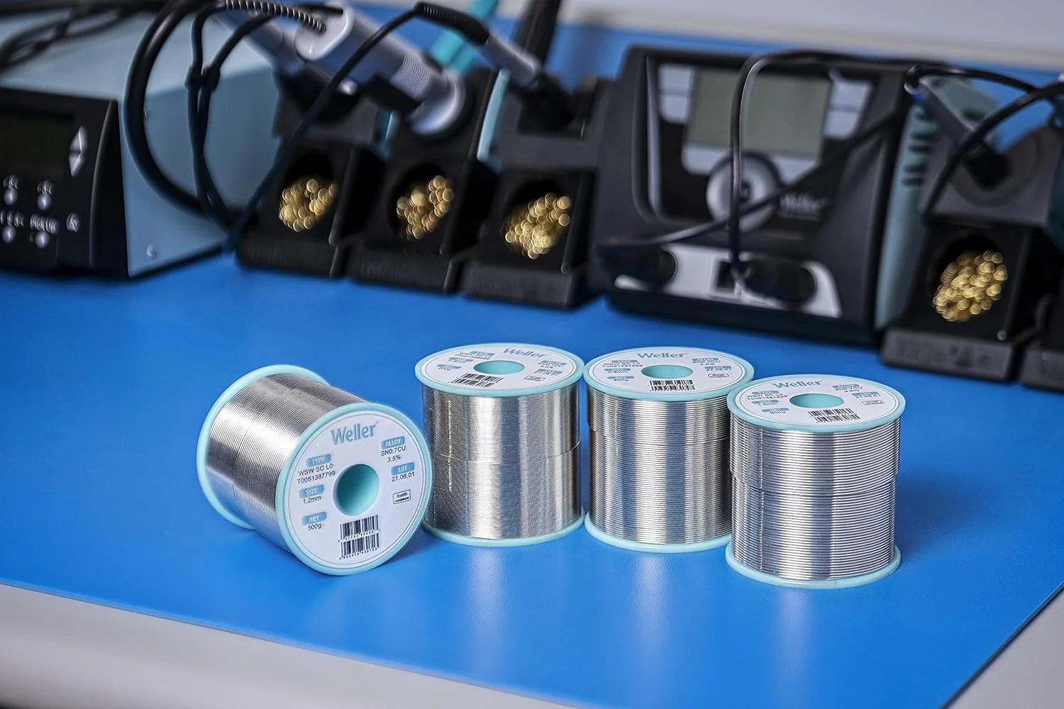 Weller T0051388299 Solder Wire, No Clean, Lead Free, 0.020 in"/0.5mm Diameter, Sn96.5Ag3Cu0.5, 3.5% Flux Content - Image 7