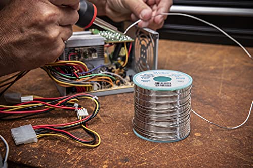 Weller WSW SAC M1 (T0051388699) Lead Free Solder Wire, Dia: 1.0 mm / 0.039 in, Wt: 250 g / 8.818 oz, Alloy Sn96.5Ag3.0Cu0.5, Flux content 3.5% - Image 7