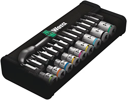 Wera Tools SA 8 Zyklop Metal Ratchet Set with switch lever, 1/4" drive, metric 28 pieces - Image 18