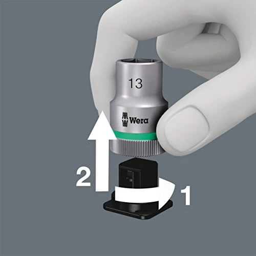Wera 05004078001 8100 SC 8 Zyklop Metal Ratchet Set with Switch Lever, 1/2" Drive, Metric, 28 Pieces - Image 14