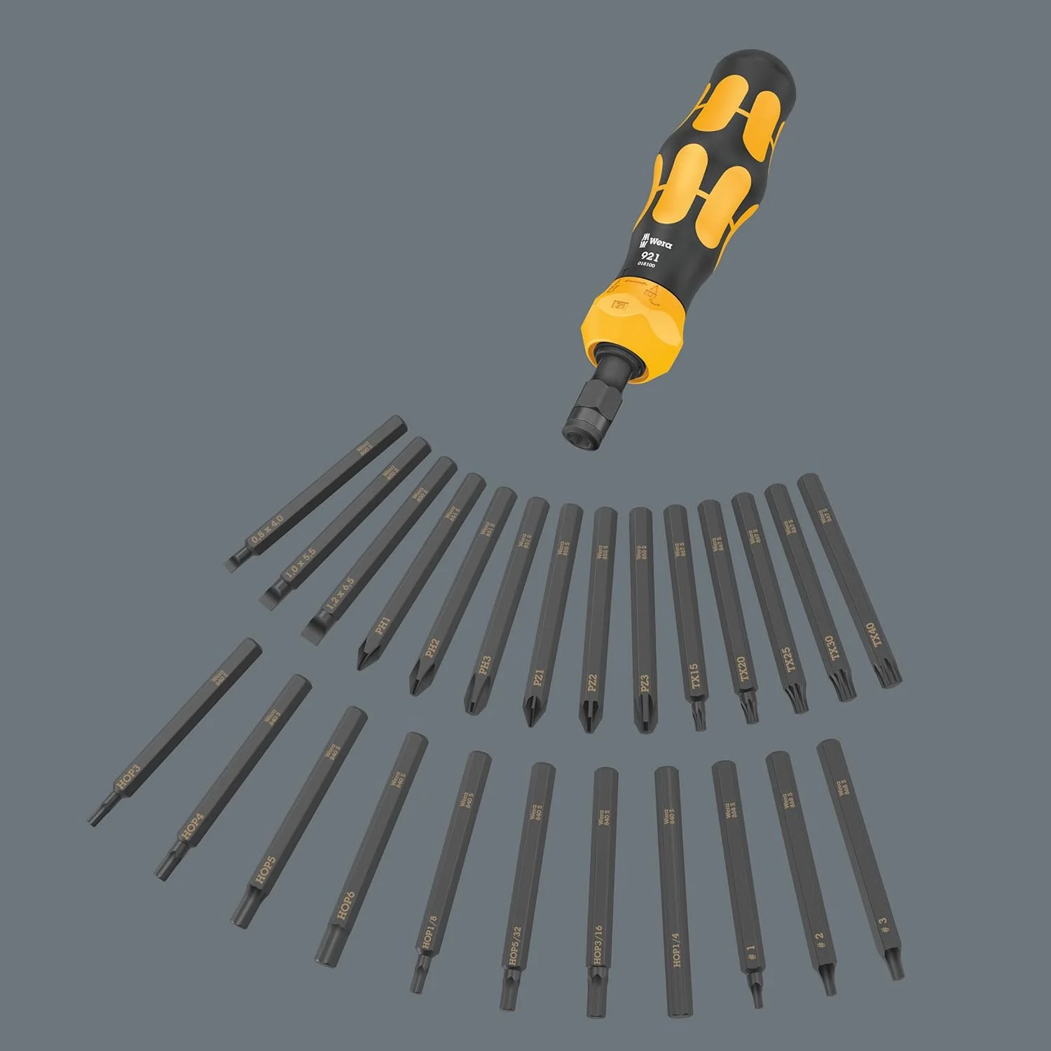 Wera Tools (05018111001) Kraftform Kompakt 900 Imperial Set 1, Impact Screwdriver Set, 19 Pieces - Image 8