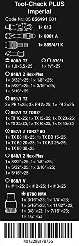 Wera Tool (05056491001) Check Plus Imperial, 39 Pieces - Image 4