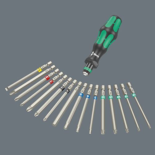 Wera - 05059303001 - Screwdriver Interchangeable Blades Set, Kraftform Kompakt 60 Tool Finder, 17 Pieces - Image 3