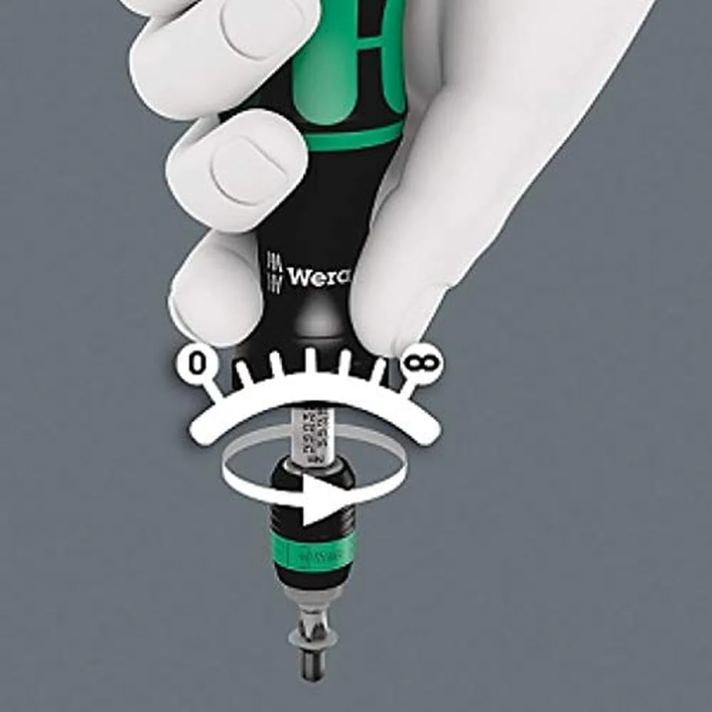 Wera Tools (05074702001) Kraftform 7442 Hexagon Torque Screwdriver, 1/4" Head, 3.0-6.0 Nm Variable Torque Adjustment Range - Image 5