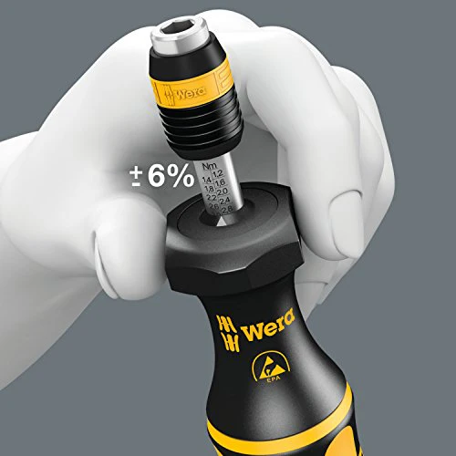 Wera 05074733001 Kraftform ESD 7445 Hexagon Torque Screwdriver, 1/4" Head, 2.5-11.5"/lbs Variable Torque Adjustment Range - Image 8