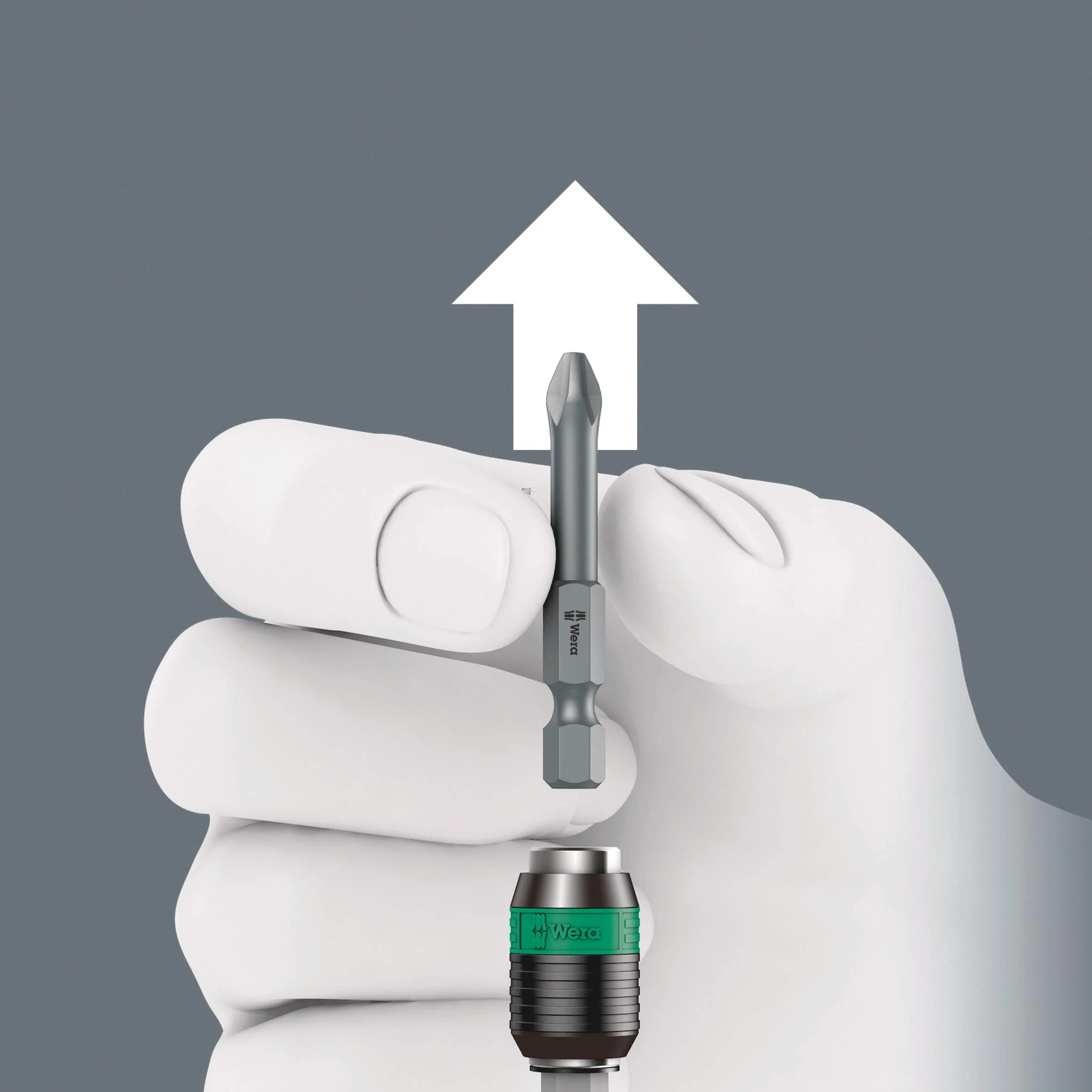 Wera Tools 416 R T-Handle Bitholding Screwdriver Rapidaptor, 1/4" x 45 mm, 05023404001 - Image 11