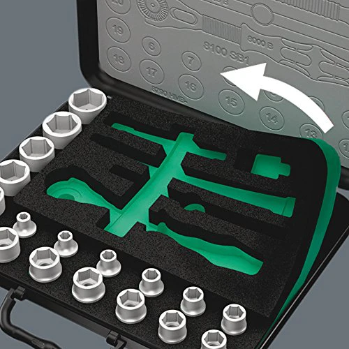 Wera - 5003594001 8100 SB 2 Zyklop 3/8" Metric Ratchet Set ( Piece of 43) - Image 19