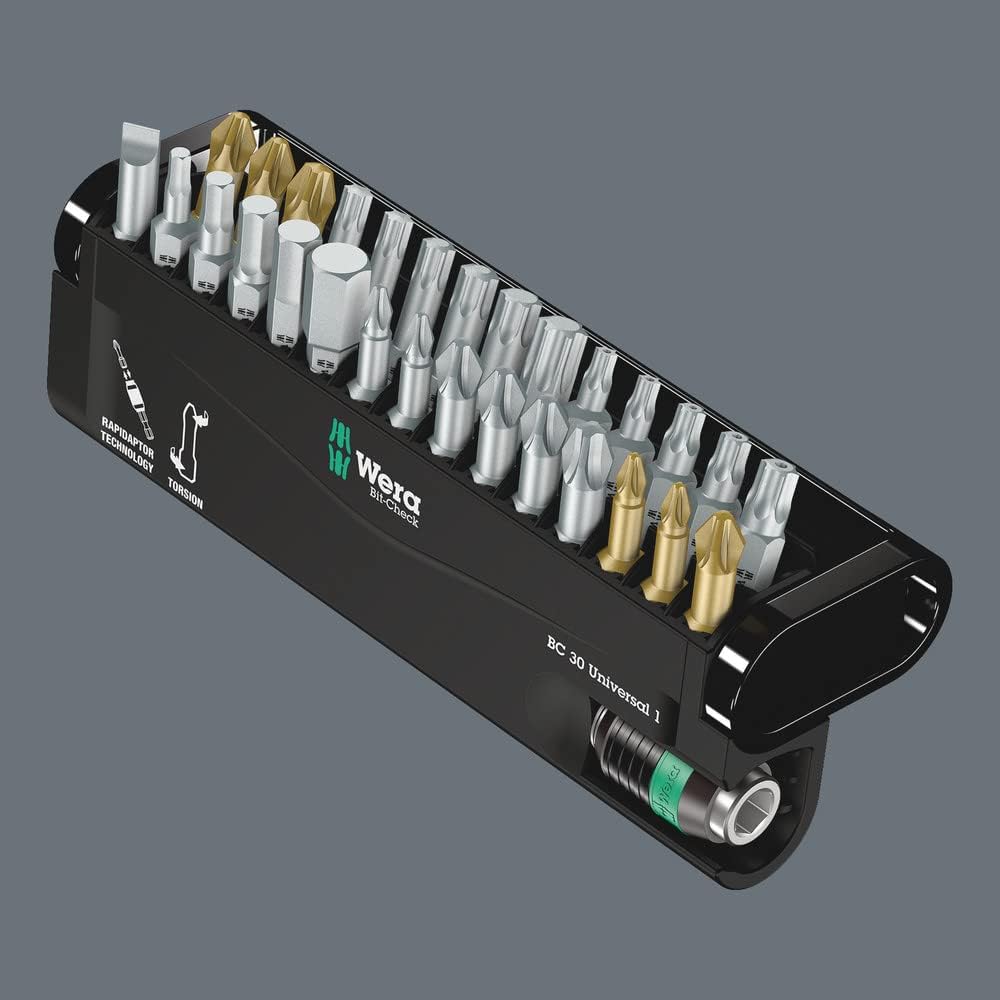 Wera Tools (5056440001) BC Universal Rapidaptor Bit-Check, 30-Piece Set - Image 3