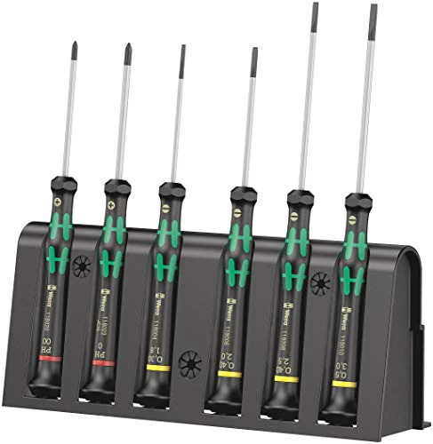 Wera Tools Micro Electronics Screwdriver Set and Rack, 6-Piece - Image 29