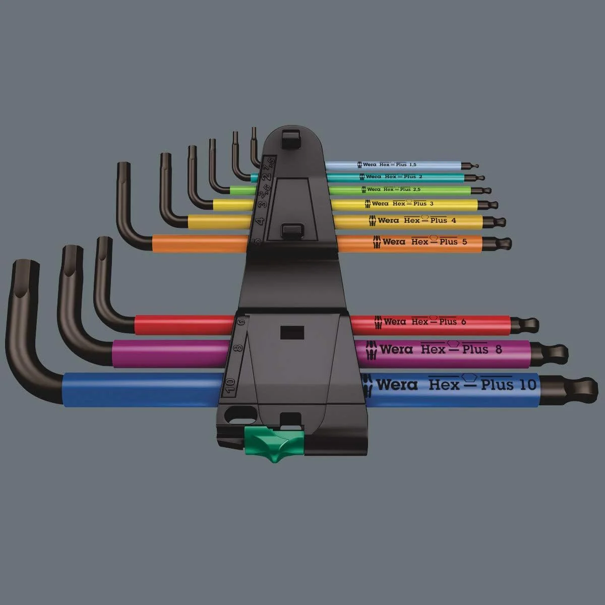 Wera Tools (05073593001) 950 SPKL/9 SM N SB Long ARM HEX Key Set - Image 3
