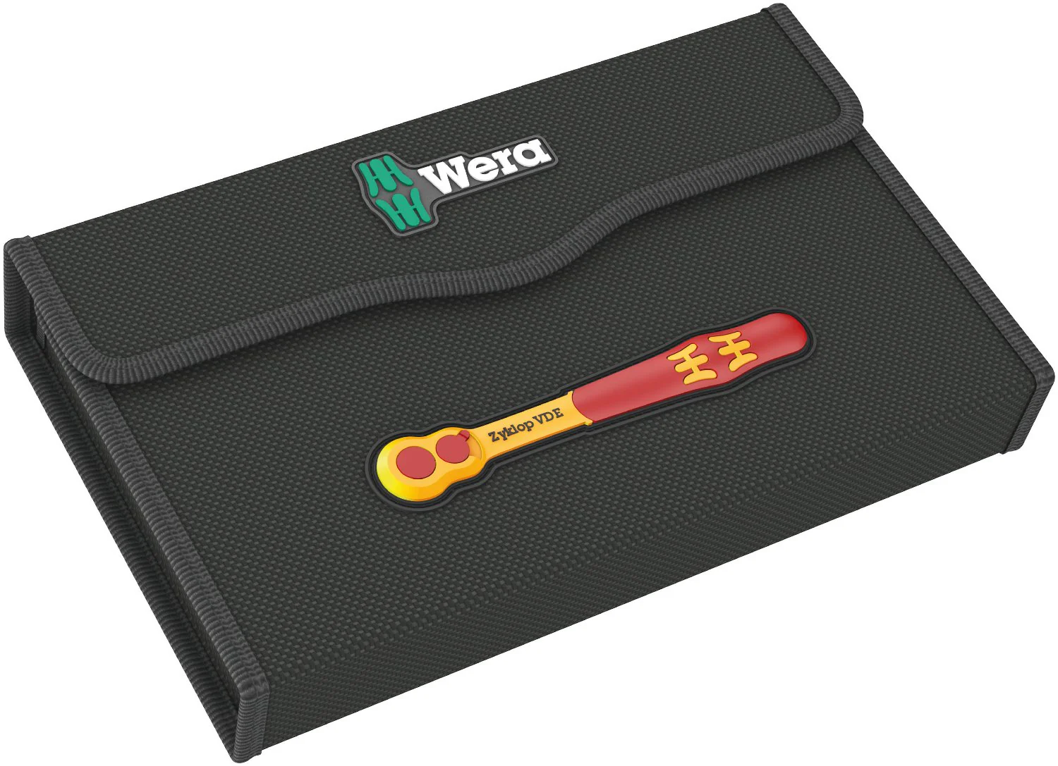 Wera Tools 17 Piece 8100 SB VDE 1 Zyklop Ratchet Set, Insulated, Switch Lever, 3/8" Drive, Metric - 05004970001 - Image 4
