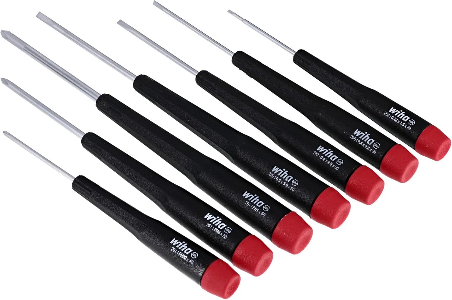 Wiha 26197 7 Piece Precision Slotted and Phillips Screwdriver Set - Image 2