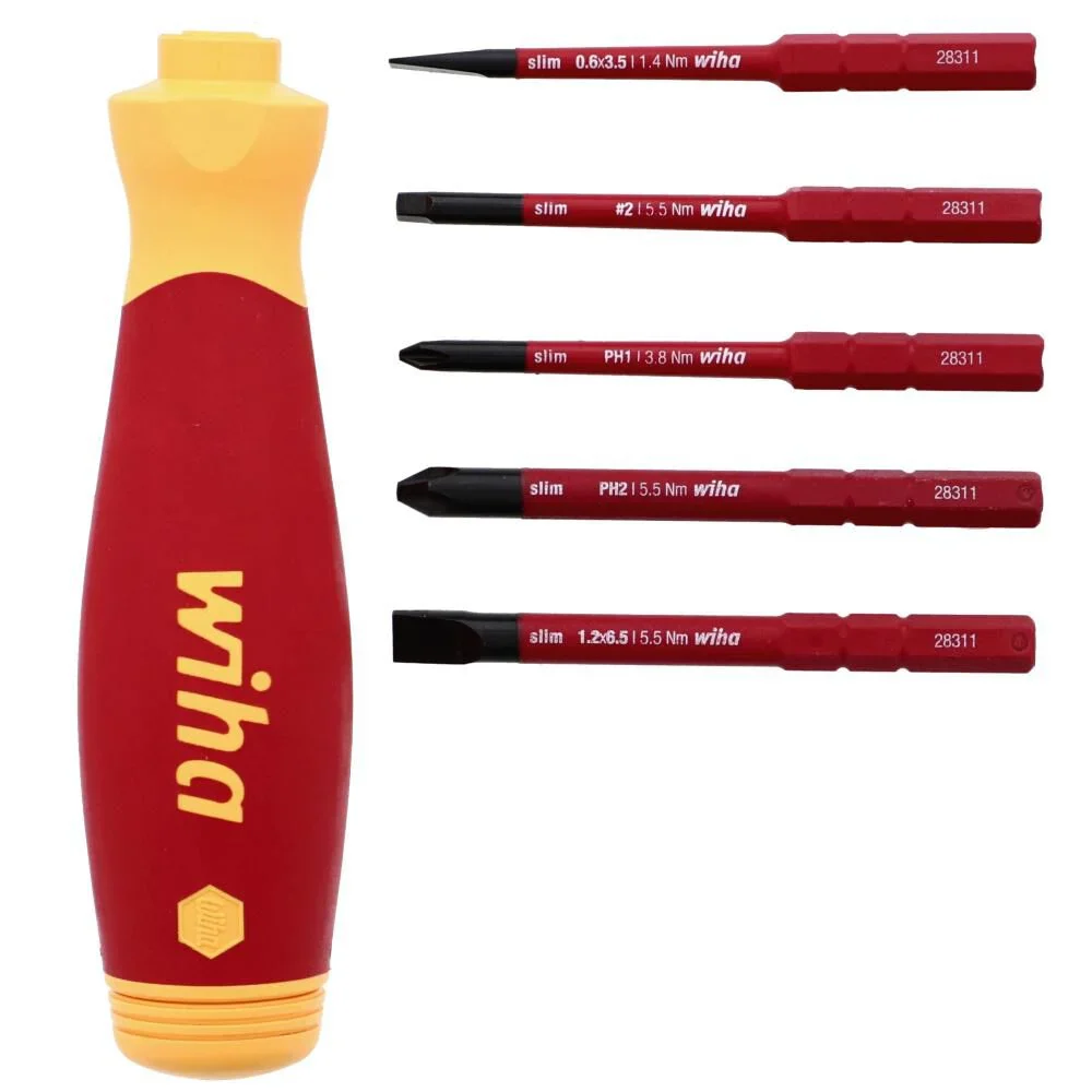 Wiha 28345 6 Piece Insulated SlimLine PocketMax Multi-Driver - Image 3